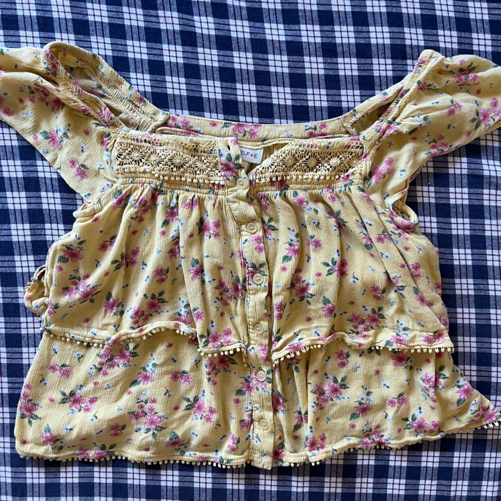 Floral Yellow Top